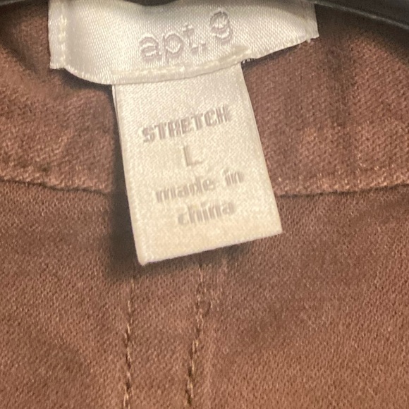 Apt. 9 Brown Jacket with Sequins Embellished Collar and Cuffs - Picture 8 of 16